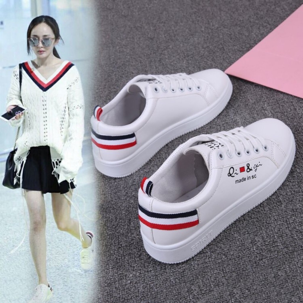 Giày Thể Thao Nữ GN11 Cá Tính Hai Màu Xinh Xắn