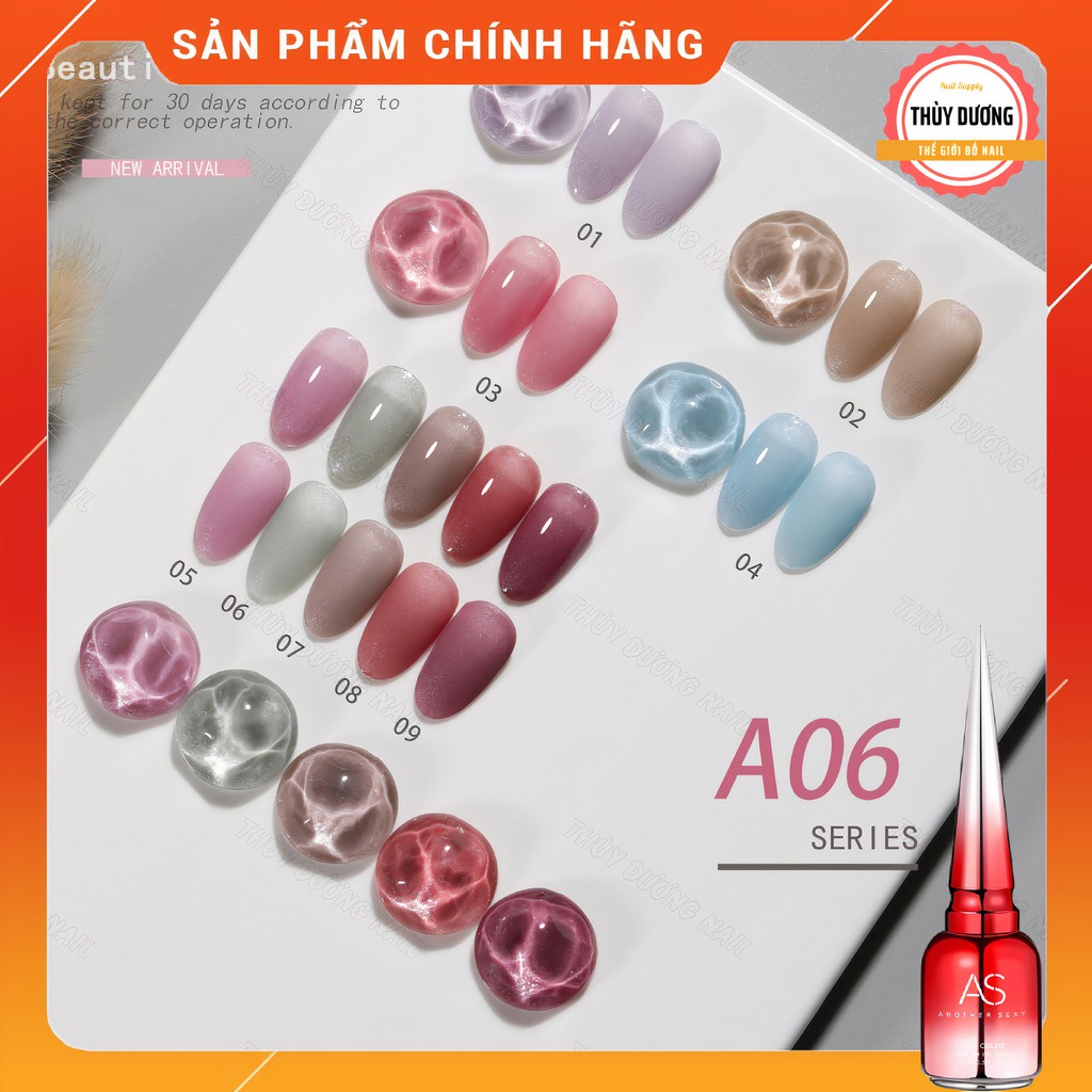 Sơn gel AS chính hãng chai đỏ mã A6 15ml