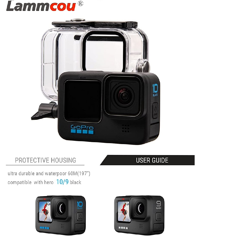 Bộ Phụ Kiện Bảo Vệ Tay Cầm Chống Nước Lammcou Hero10 Actioncamera Và Hero 10 9