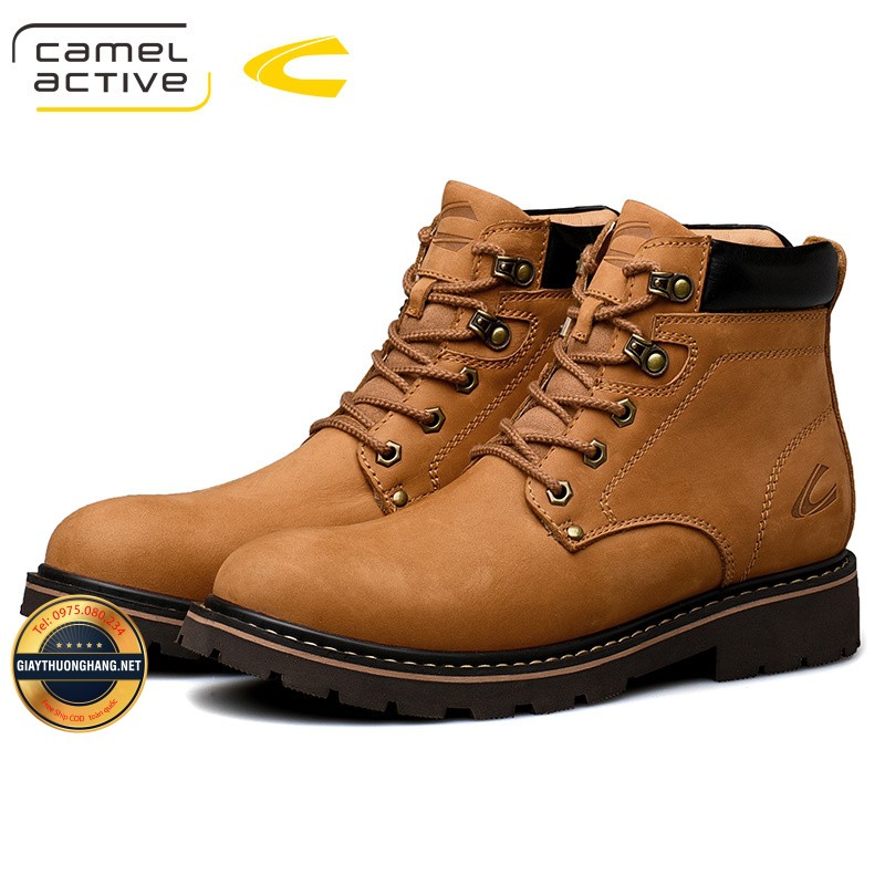 Giày da bò nhập khẩu Camel Active cao trên mắt cá, Mã số BC19511