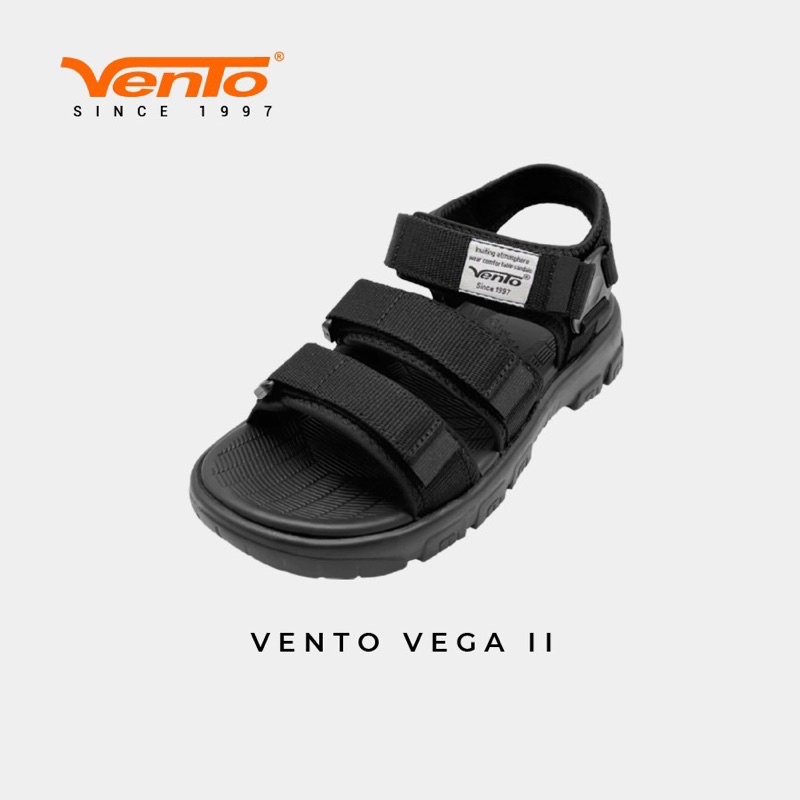 Giày sandal Vento, Giày quai hậu nam nữ 3 quai VENTO VEGA II màu đen, xám