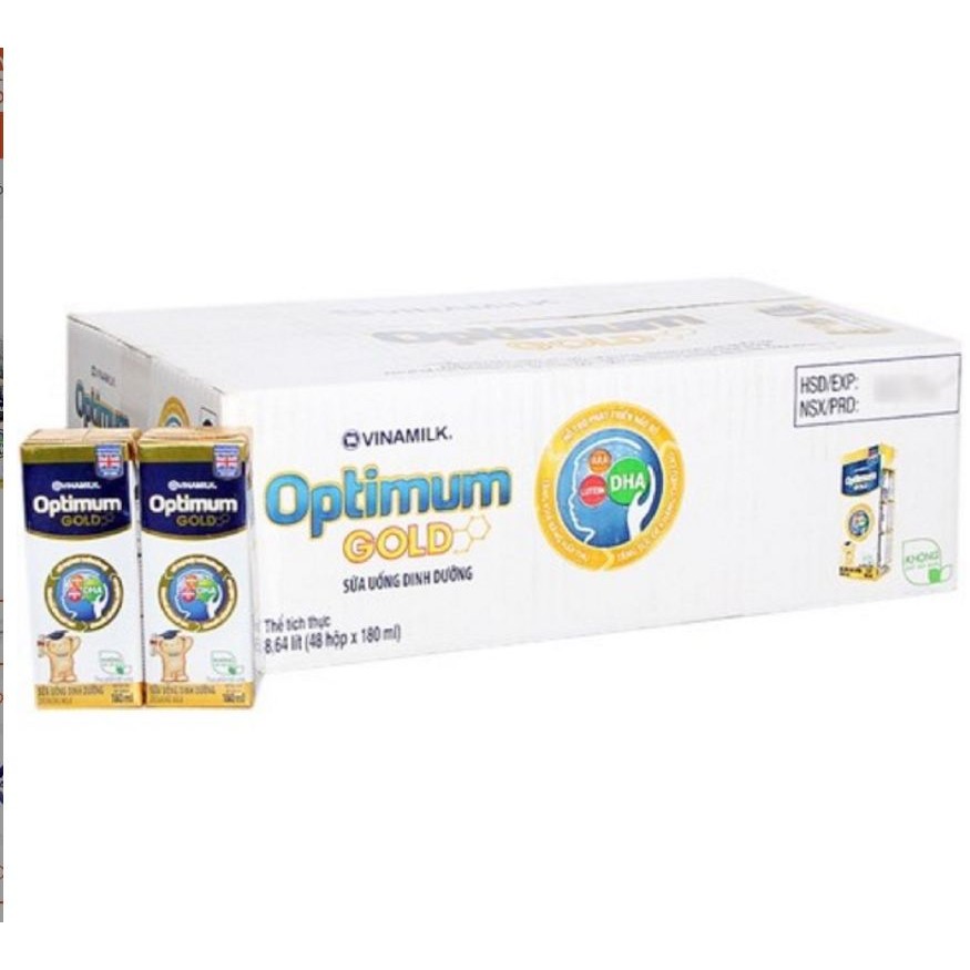 Sữa bột pha sẵn Optimum Gold hộp 180ml (thùng 48 hộp)