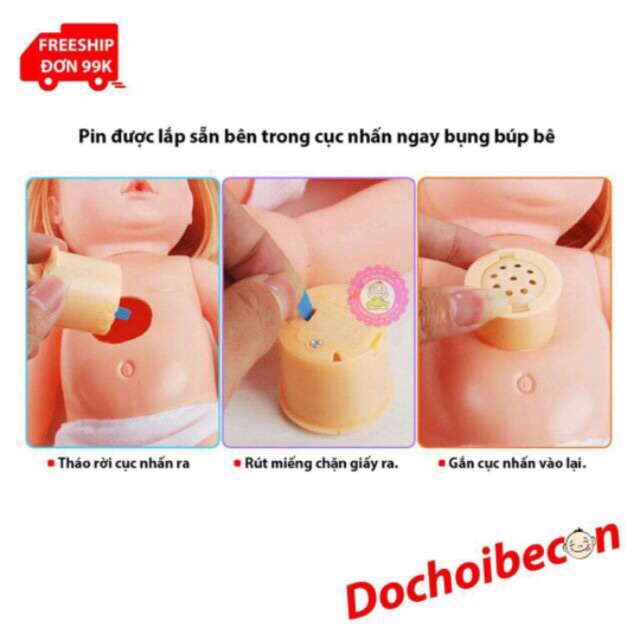 Búp bê Baby có nhạc kèm phụ kiện