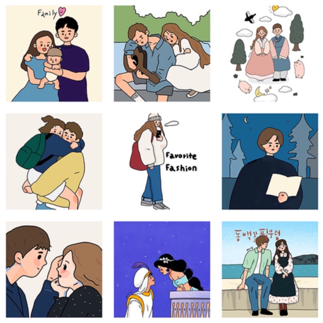 [CÓ SẴN] Bộ ảnh dán tường cô gái