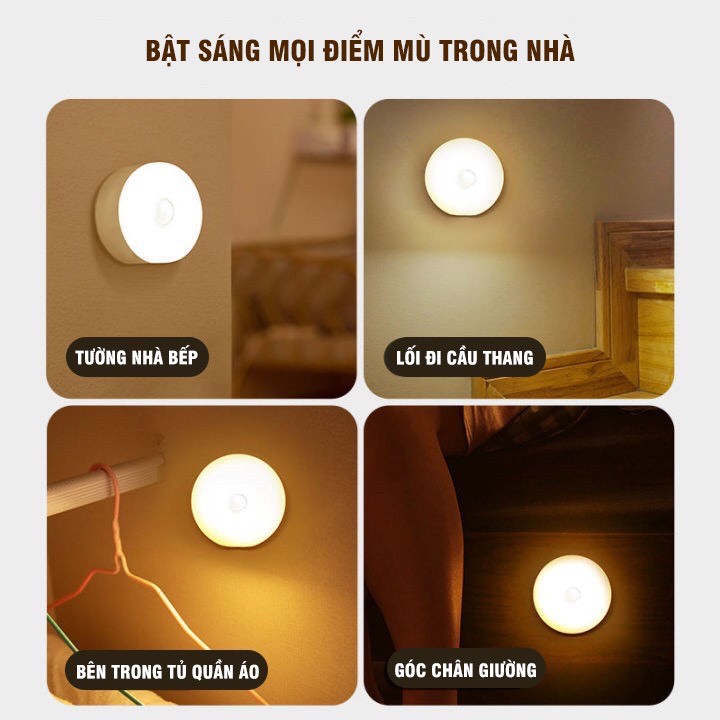 Đèn led cảm ứng tủ quần áo, cầu thang, phòng ngủ, tủ bếp