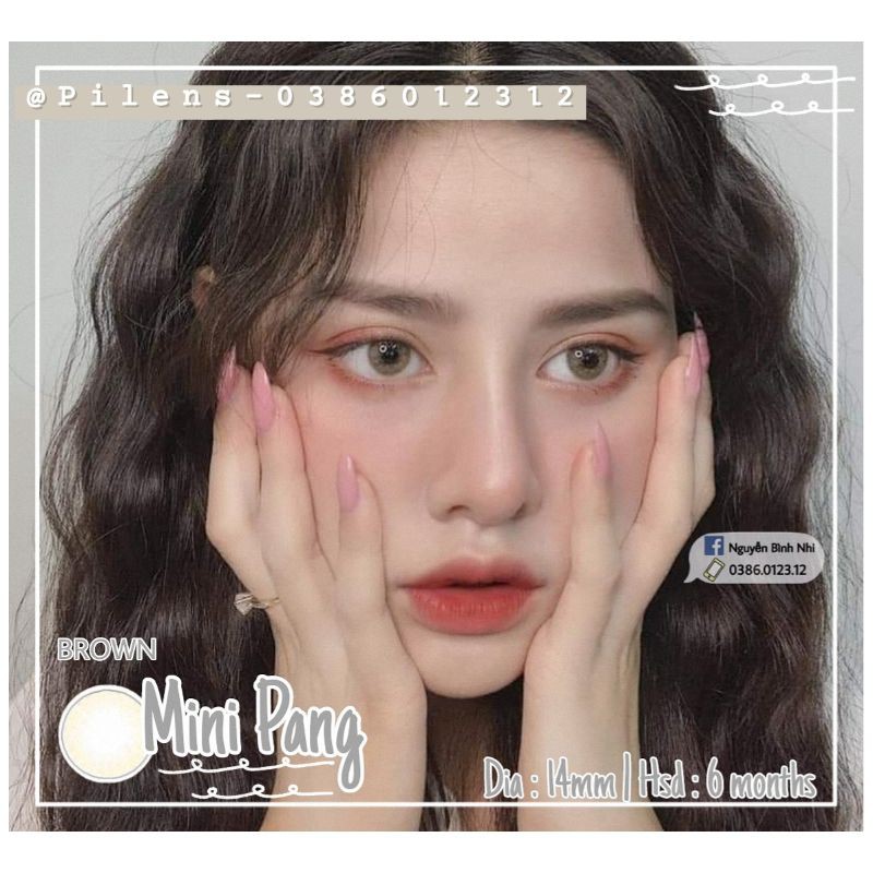 🦋 𝐿𝑒𝑛𝑠 𝑀𝑖𝑛𝑖 𝑃𝑎𝑛𝑔 🦋 nâu không viền lên mắt tây và sáng | Pynielens ✨