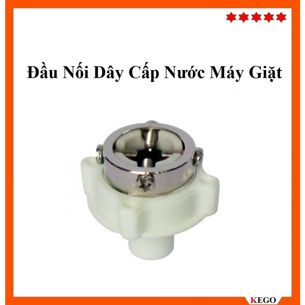 Đầu nối dây cấp nước máy giặt thay thế cho đầu vòi nối dây cũ bị rỉ nước