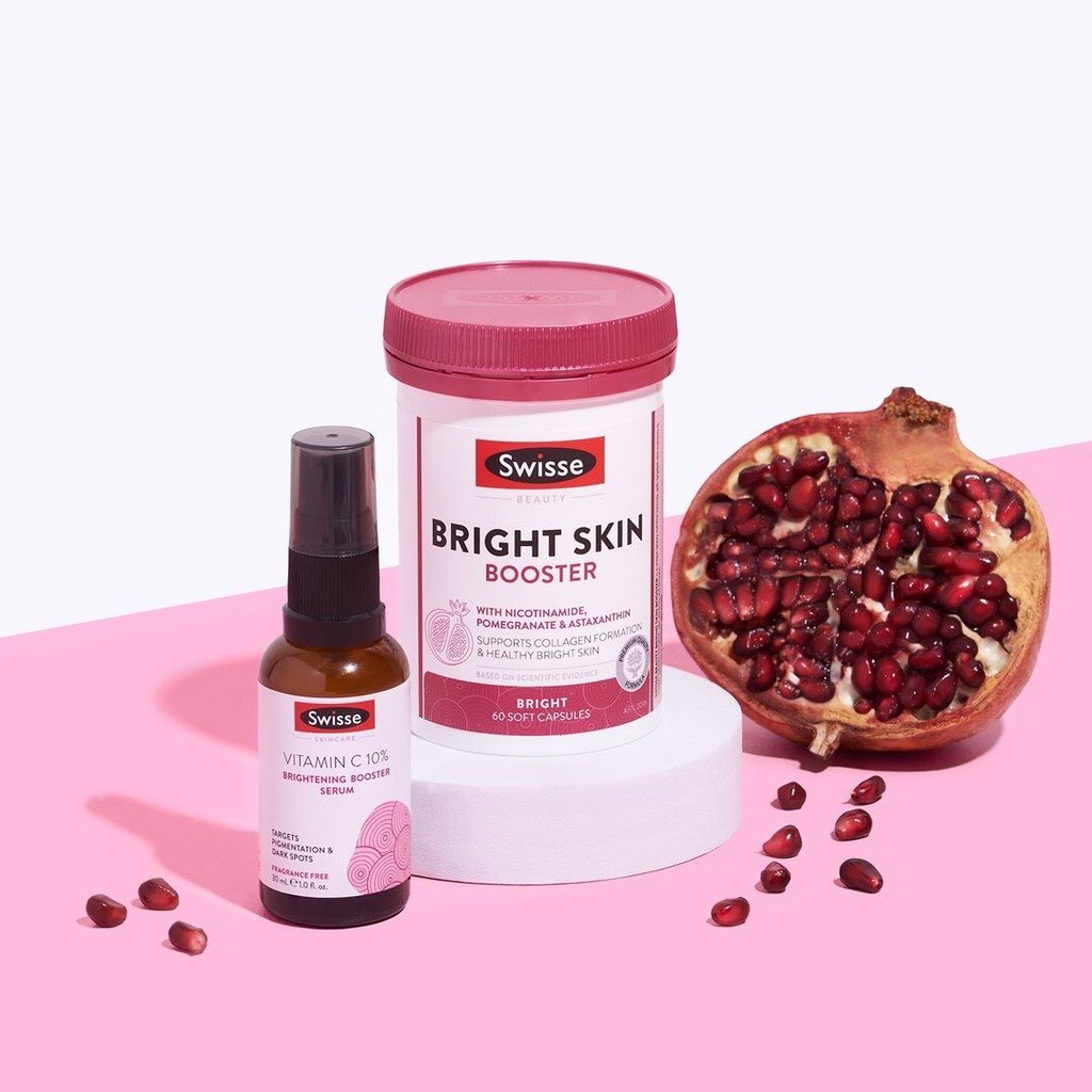 Viên uống trắng sáng da cao cấp Swisse Beauty Bright Skin 60 viên Úc