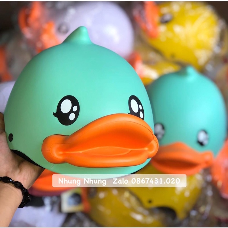 Nón bảo hiểm con vịt vàng siêu cute B DUCK cho bé và người lớn