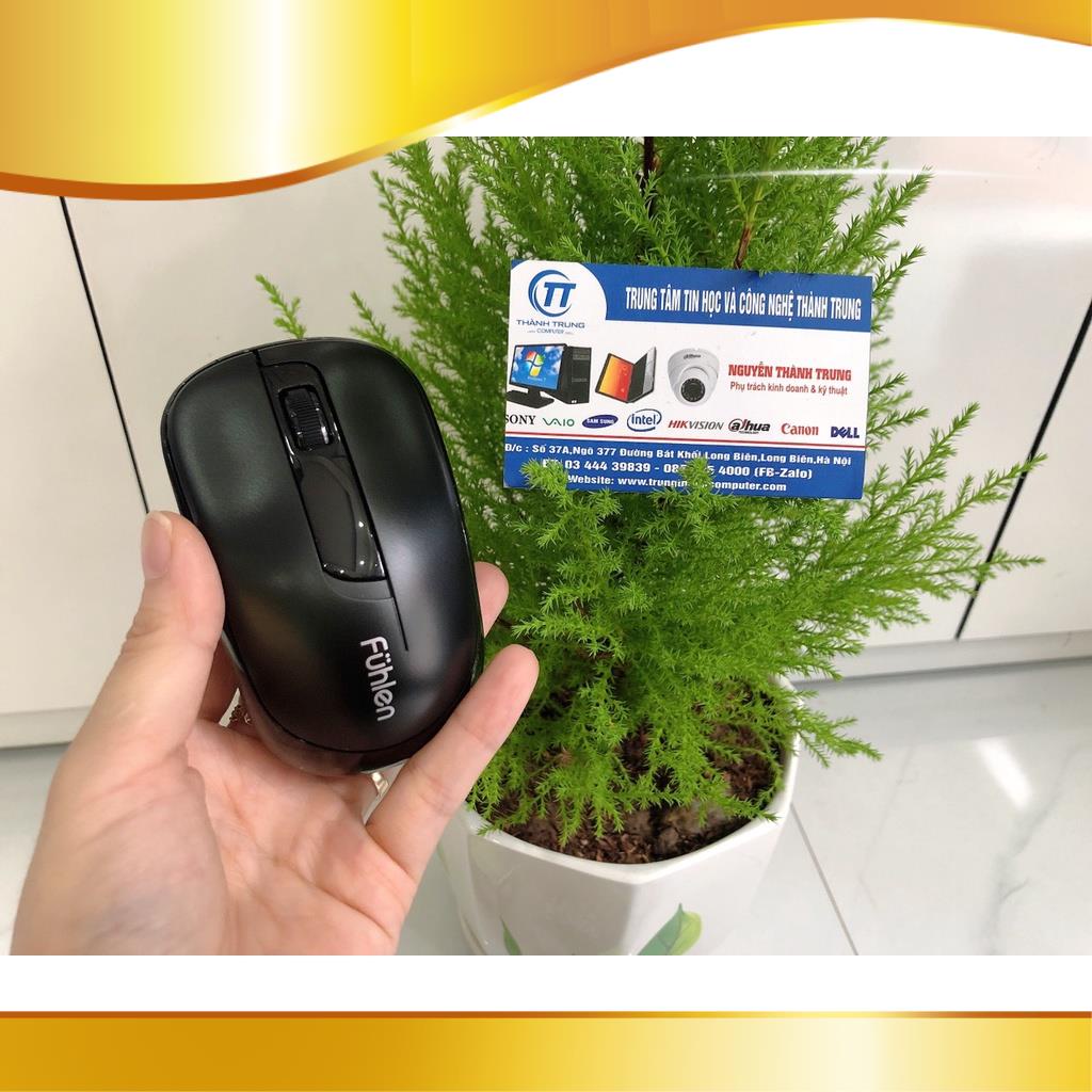 Chuột không dây Fuhlen 𝐀𝟎𝟗𝐁 A09, 𝐌𝟕𝟎, 𝐀𝟎𝟔𝐆 A06 Optical Wireless Đen - Chính hãng Ninza Bảo hành 24 tháng