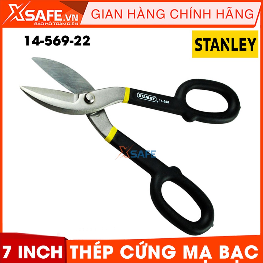 Kéo cắt sắt STANLEY gia công hợp kim thép cứng cáp Kéo cơ khí Stanley tay cầm êm ái chắc chắn, cắt được nhiều chất liệu