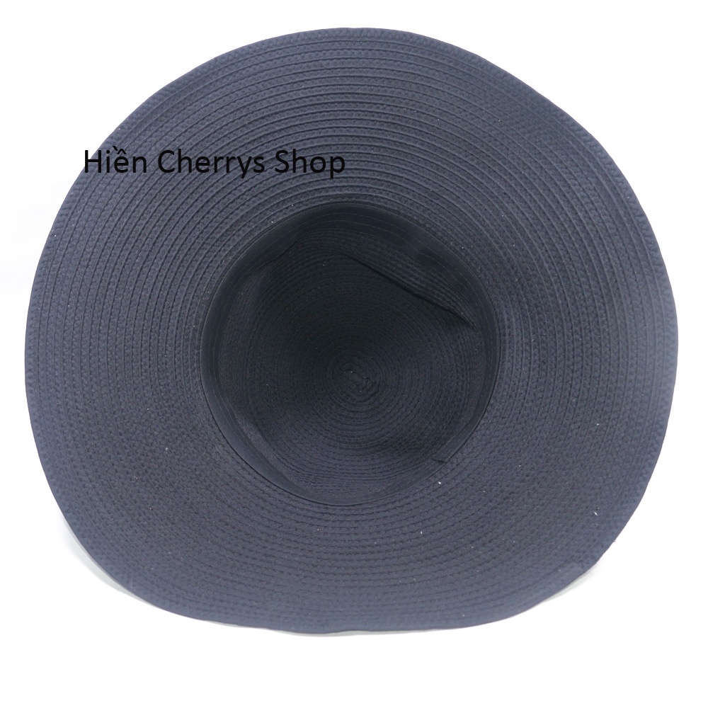 Nón vành rộng gắn hoa sang trọng, đẳng cấp mũ tai bèo vành rộng 11cm giúp che nắng tốt