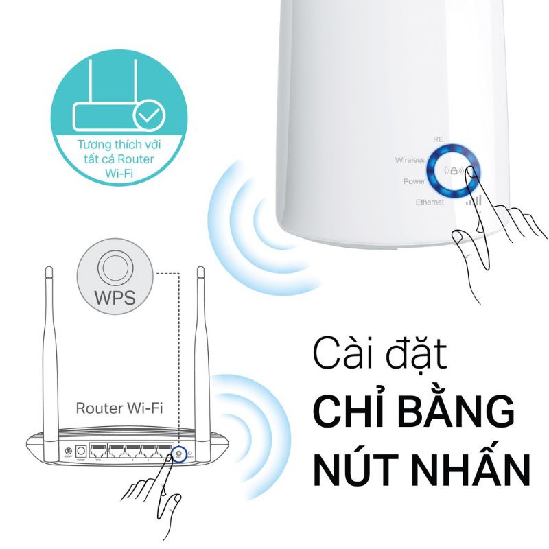 Bộ mở rộng sóng Wifi TP-Link TL-WA850RE chuẩn N 300Mbps - Hàng Chính Hãng