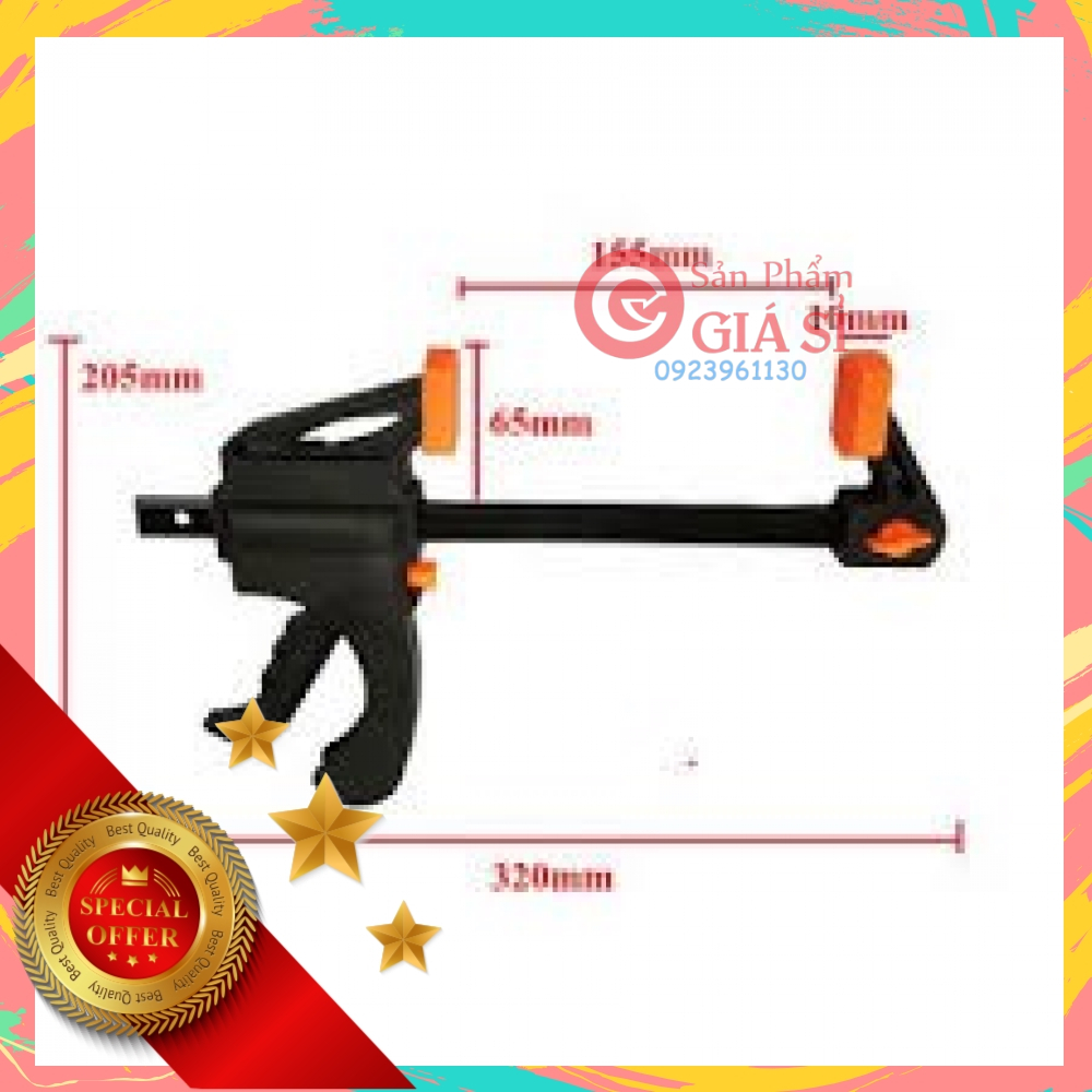 CẢO KẸP BÀN, KẸP GỖ NHANH 4,6,8,10 INCH ĐỘ MỞ 100 ,152 , 200 , 250 MM LỰC KẸP 70KG ❤️freeship❤️