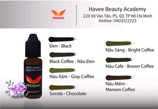 Mực phun xăm không cần khử thâm Phoenix