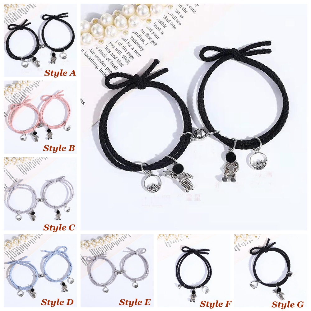 Vòng tay nam châm hình phi hành gia thời trang cho cặp đôi