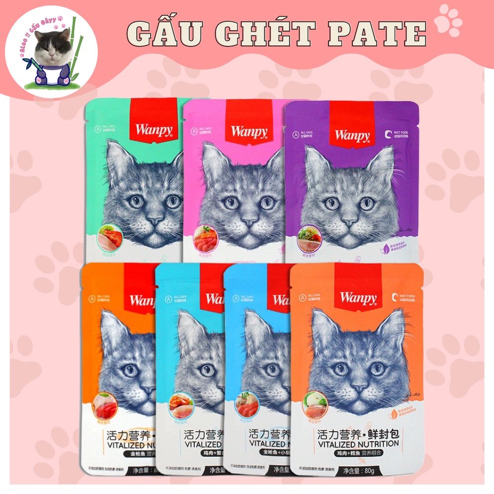 Pate Wanpy cực ngon cho mèo 🌟 80gr