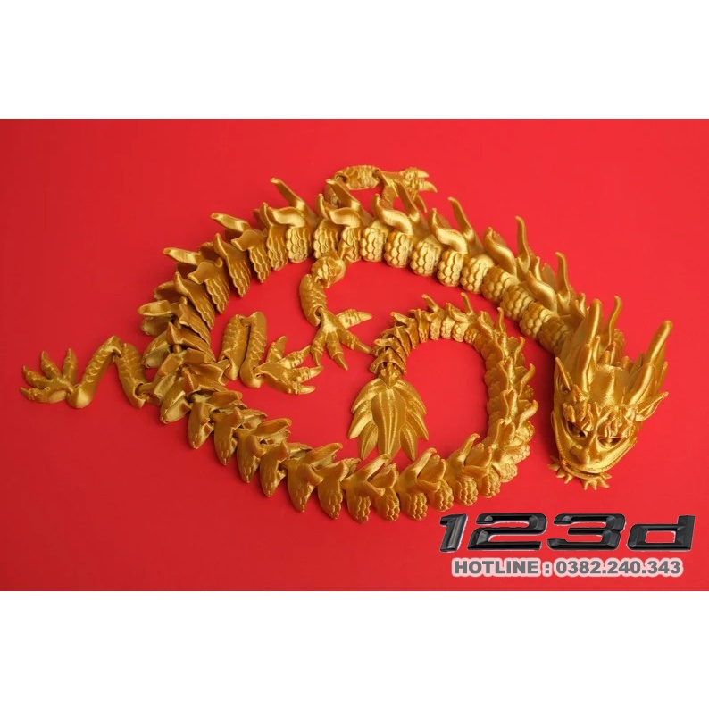 Mô Hình Rồng Felix factory cử động khớp linh động bằng công nghệ in 3D trang trí nhà cửa, phong thủy
