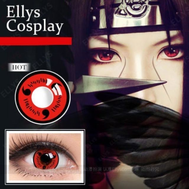 Kính Áp Tròng Lens Sharingan Cosplay