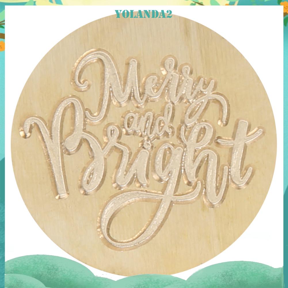 Đầu in con dấu sáp bằng đồng 25mm phong cách retro