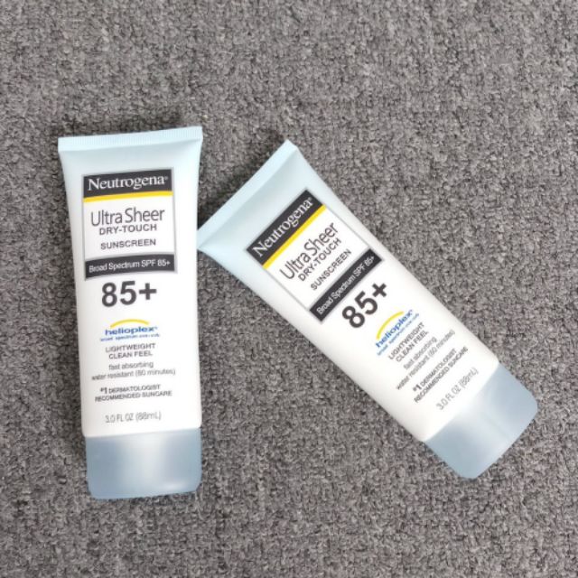 Kem chống nắng Neutrogena Ultra Sheer Dry Touch Sunscreen Spf 100 PA+++và 85+pA+++