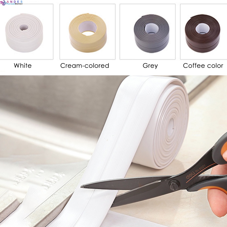 Băng keo PVC chống thấm nước dán bồn rửa nhà tắm/nhà bếp