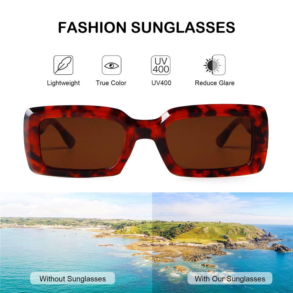 MOILYVN Kính Mát Gọng Vuông Thời Trang Cho Nam