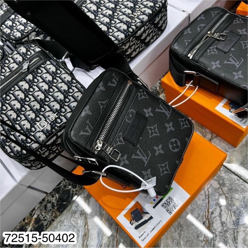 Túi đeo chéo nam LV caro cực hot -Túi đeo nam hàng SP Full box + bill