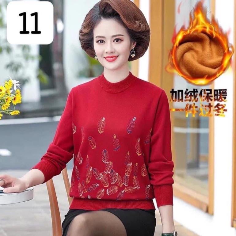 - Xả kho - giao ngay)ÁO LEN CHO MẸ - Cho Bà ( lót lông nhung cao cấp -Quảng châu) -p0
