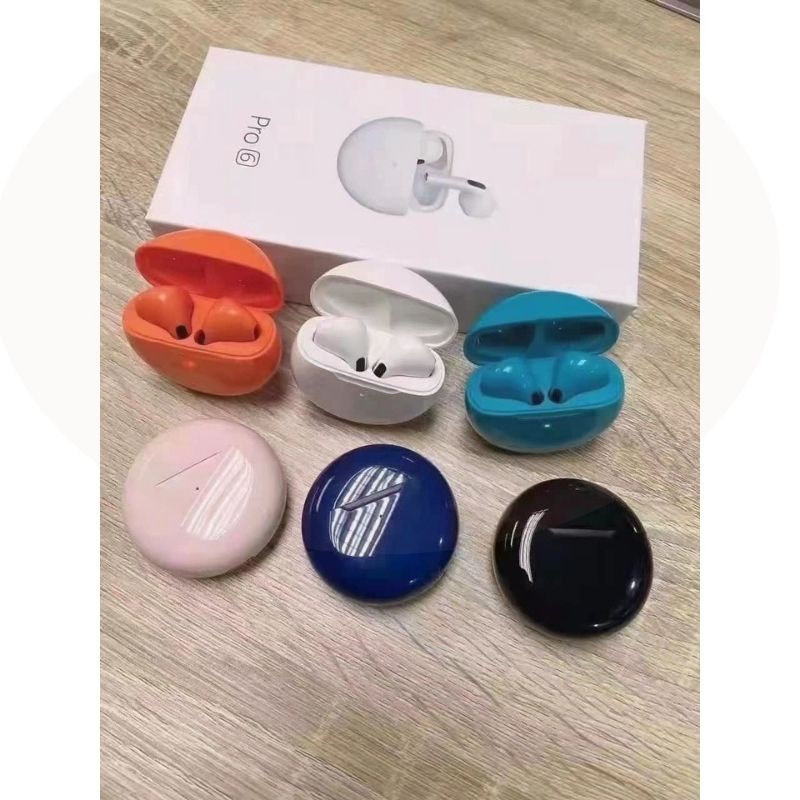 Tai nghe bluetooth không dây Pro 6 cảm biến đổi tên định vị âm thanh nổi và bass trầm Miibooshi D5.030.CA