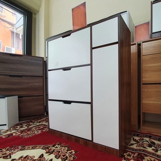 Tủ giày thông minh bằng gỗ thiết kế cánh lật 3 tầng sức chứa 45 đôi