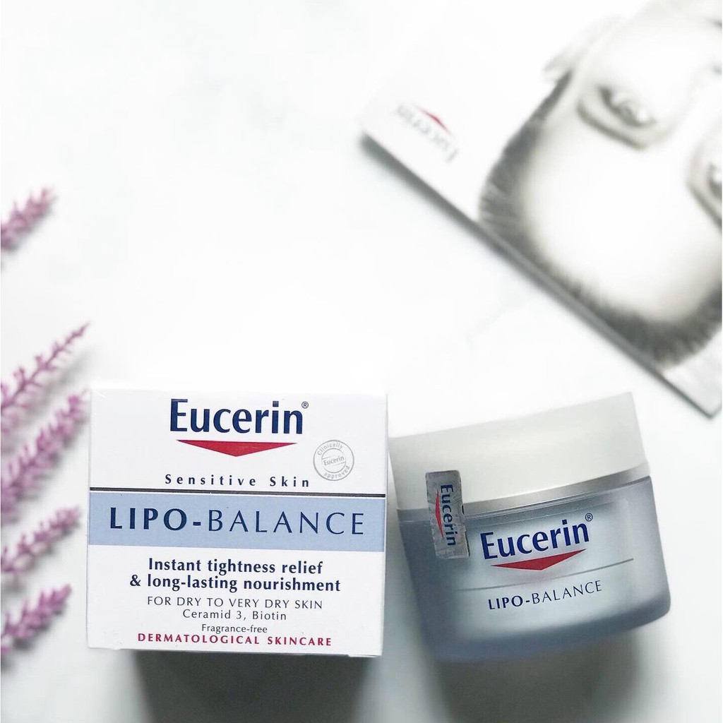 Eucerin Lipo Balance - Kem dưỡng ẩm Eucerin dành cho da nhạy cảm 50ml