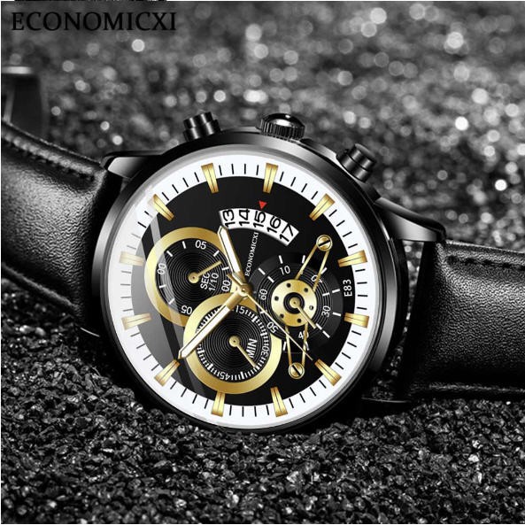 Đồng hồ dây da nam ECONOMIXCI mẫu mới 2020 phong cách thời trang trẻ | BigBuy360 - bigbuy360.vn