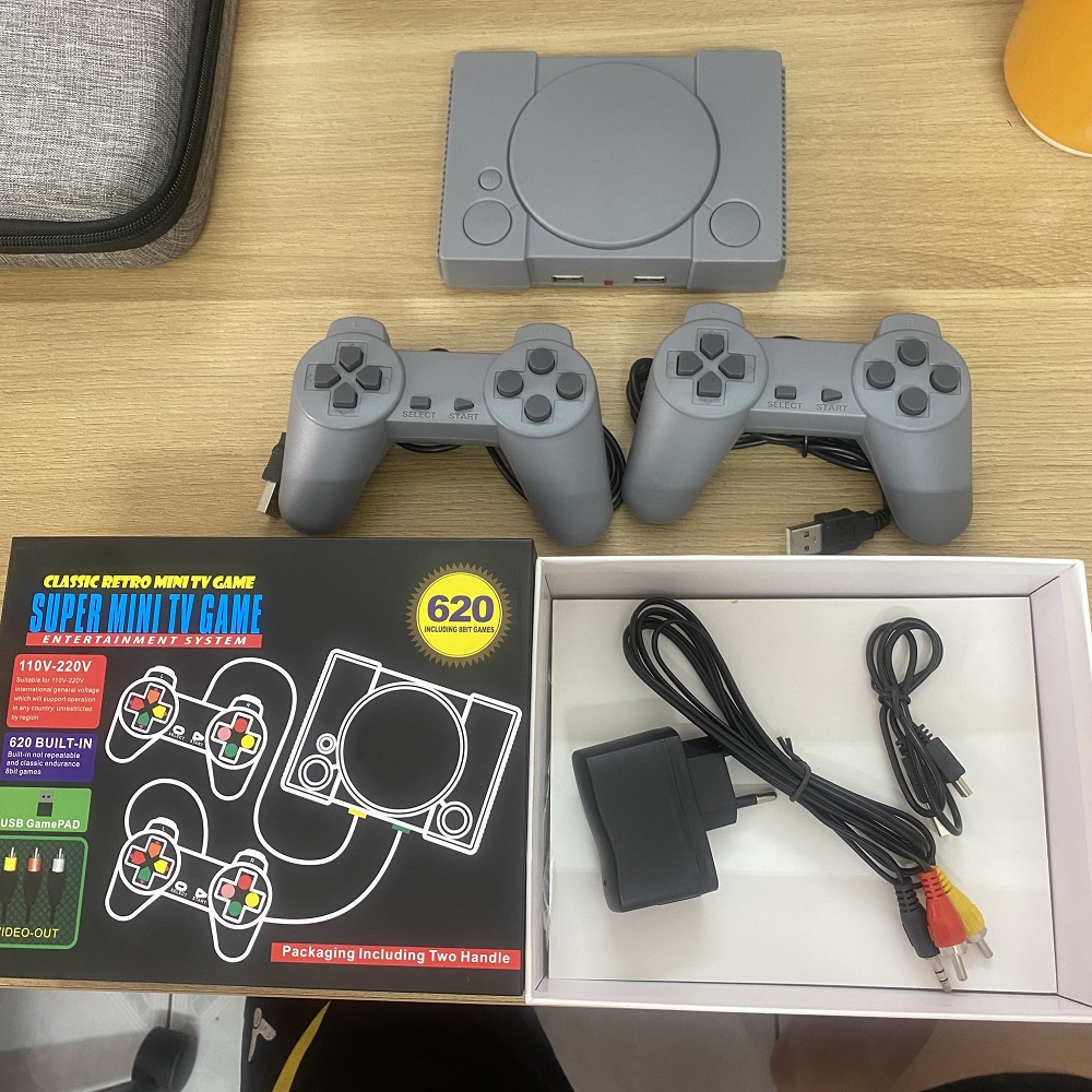 🔥BỘ 620 GAME HUYỂN THOẠI🔥 Máy Chơi Game 4 Nút Có Dây GameStation IB Tích Hợp 620 Games  Cổ Điển Kết Nối TV Cổng AV