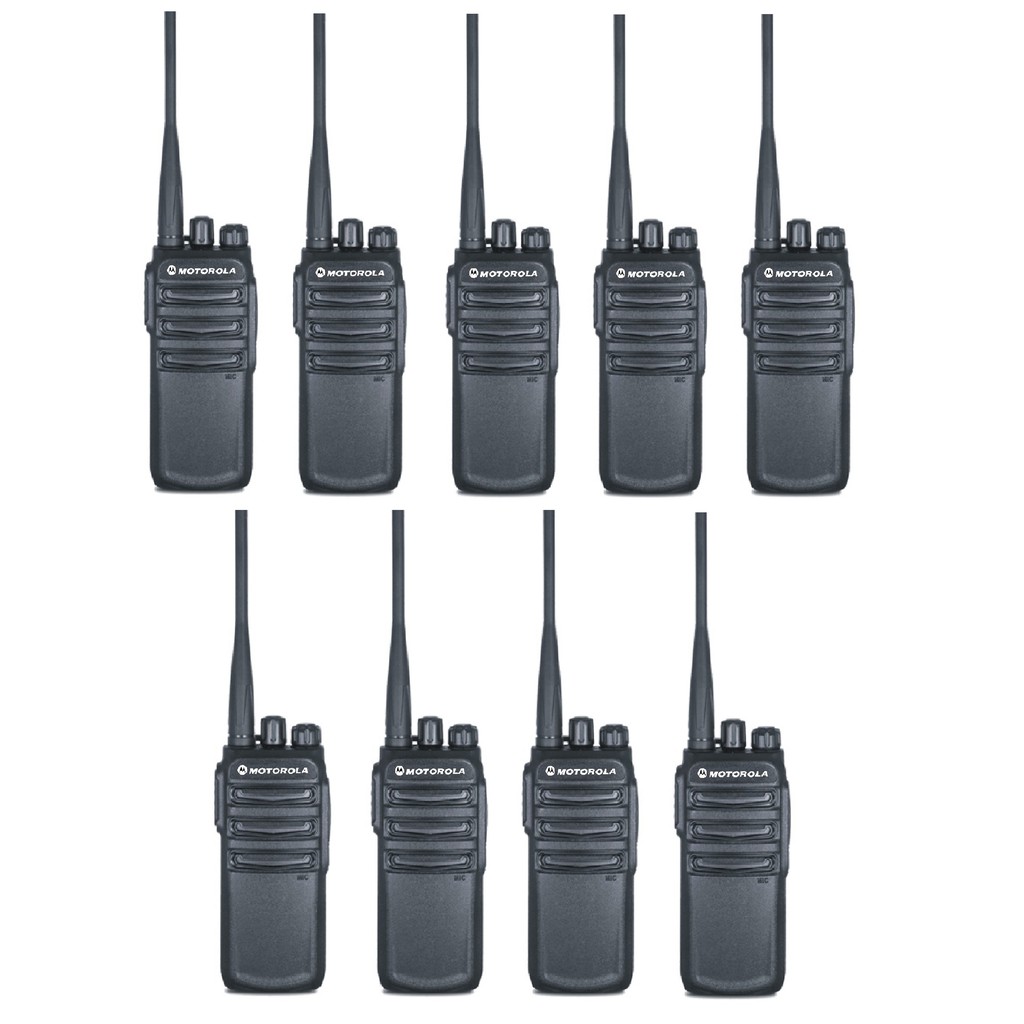 Bộ 9 Bộ đàm Motorola CP838 (Siêu bền, Loa chống từ tính, Pin dung lượng lớn, cự ly liên lạc xa)
