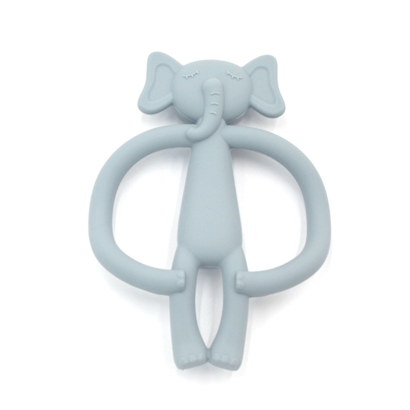 Đồ Chơi Gặm Nướu Hình Chú Voi Bằng Silicone Không BPA Dành Cho Trẻ Sơ Sinh