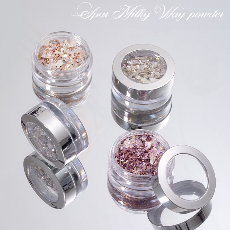 phụ kiện nhũ xà cừ siêu sáng trang trí nail
