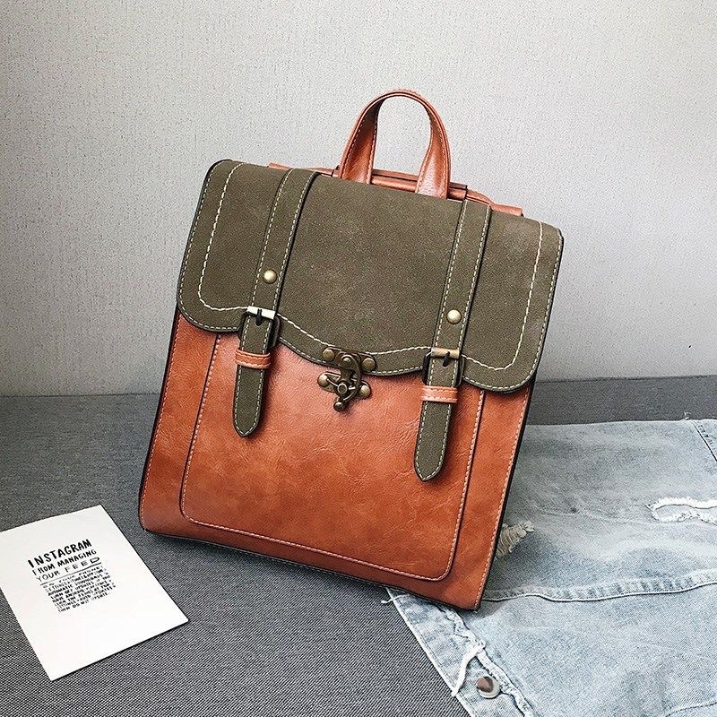 BLN499H508 BALO ĐEO CHÉO THỜI TRANG NỮ BALO HỘP VUÔNG VINTAGE DA PU ULZZANG