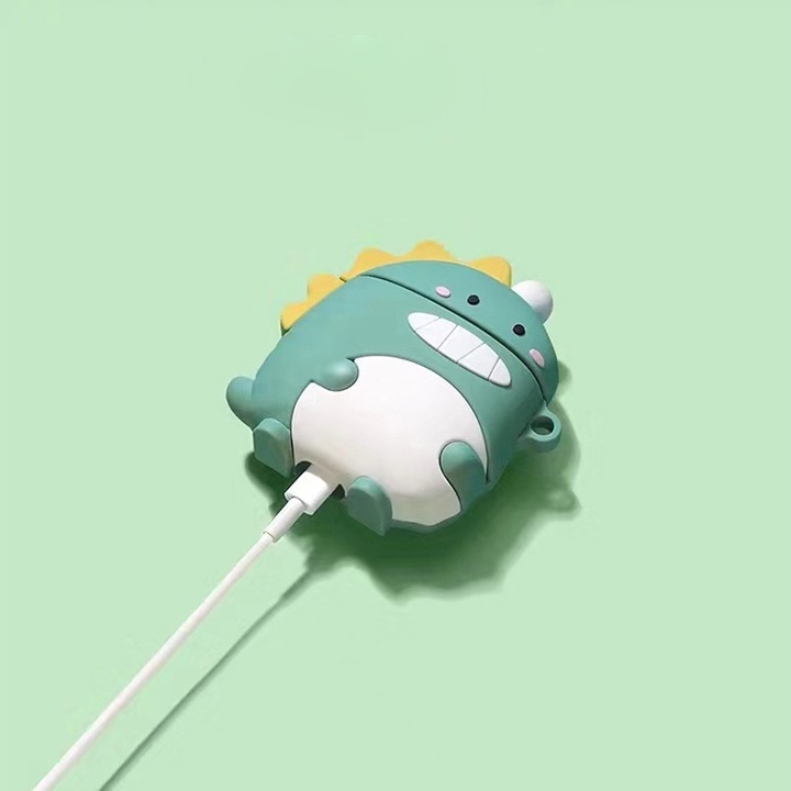 Case Airpods 1/2/3/Pro/Pro2 Khủng Long Cute, Vỏ Ốp Airpods Phong Cách Đủ Phiên Bản - Mã TZAP321