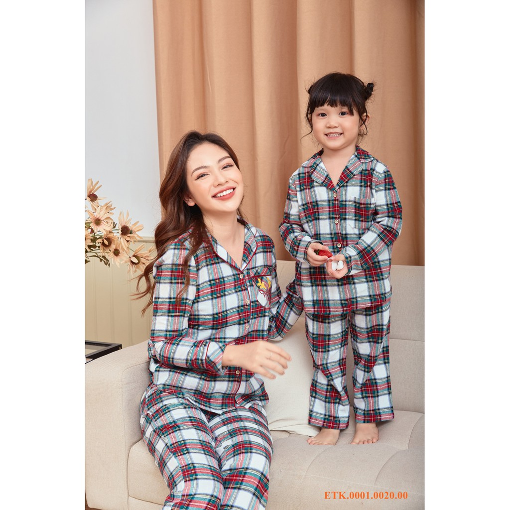 Bộ Đồ Mặc Nhà Cotton Trẻ em từ 4-11 tuổi - Thời Trang Emma ETK.0020.00