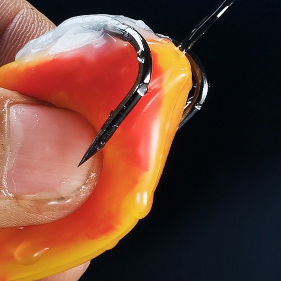 1 Mồi Câu Cá Hình Ếch Mềm Mại Kích Thước 8.5cm 15g Mắt Ếch 3D Mồi câu phát sáng