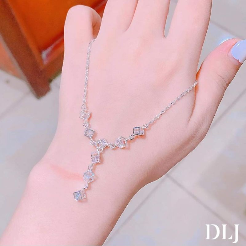 DÂY CHUYỀN BẠC MẶT HỘP ĐÁ ZUBIC