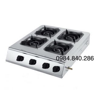 Bếp gas công nghiệp 4 cửa - Bếp ga 4 họng - Bếp ga 4 lò