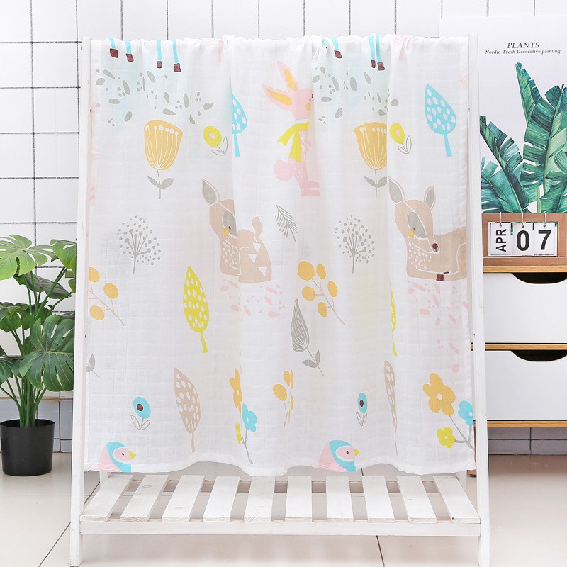 Chăn Cotton Muslin Cho Bé Kích Thước 120 * 110cm