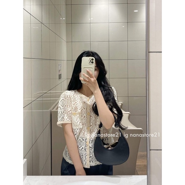 Áo sơ mi ren hoa Nana21 Nanastore21