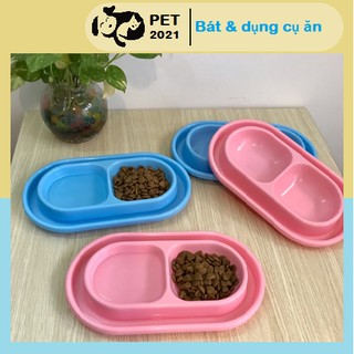 Bát Ăn Đôi Chống Kiến Dành Cho Chó Mèo - PET 2021