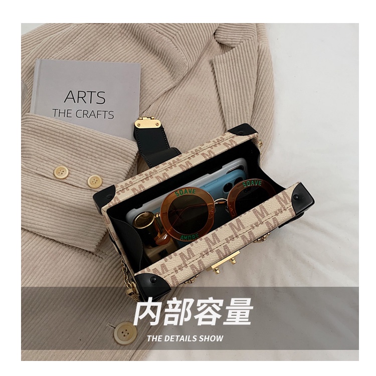 Túi đeo chéo JASMIN NOIR dây xích phong cách retro thời trang trẻ trung cho nữ