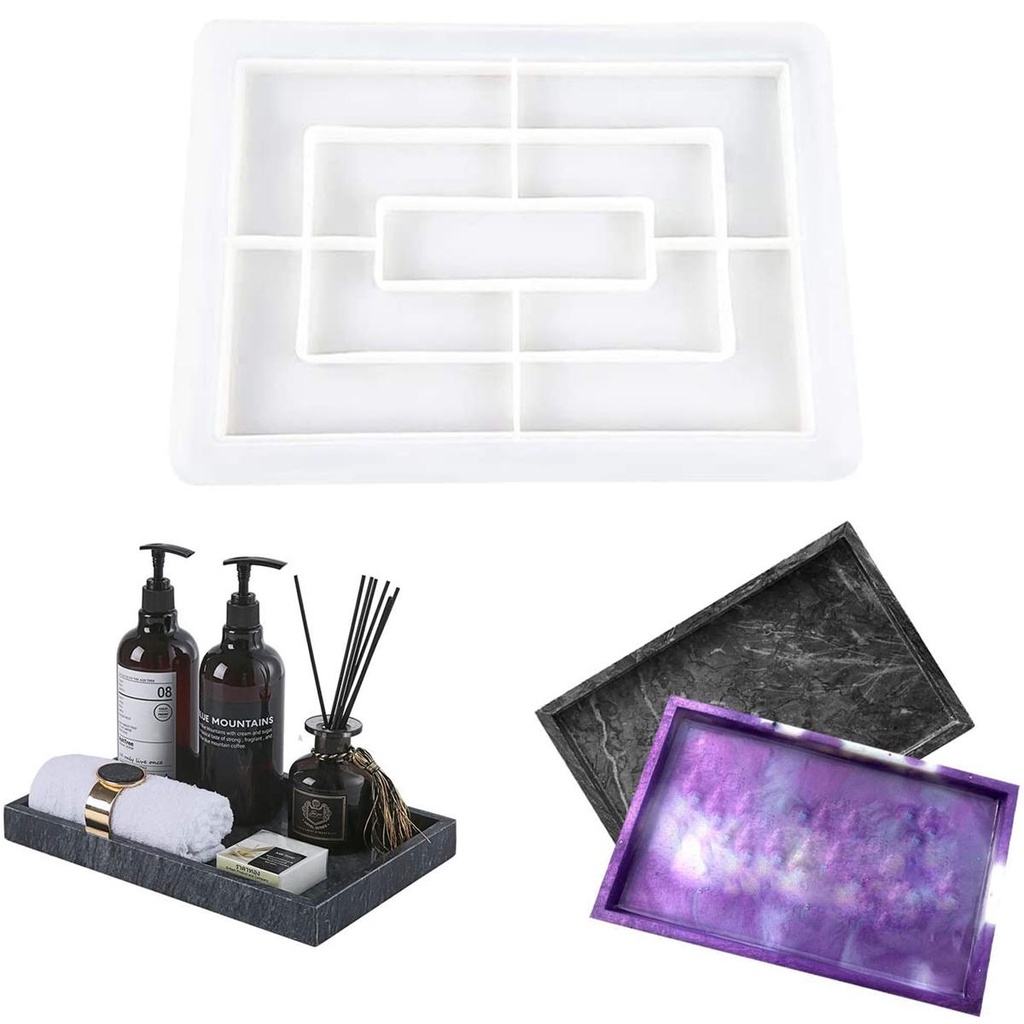 LLOYD Khuôn Silicone Làm Đất Sét Thủ Công Hình Chữ Nhật