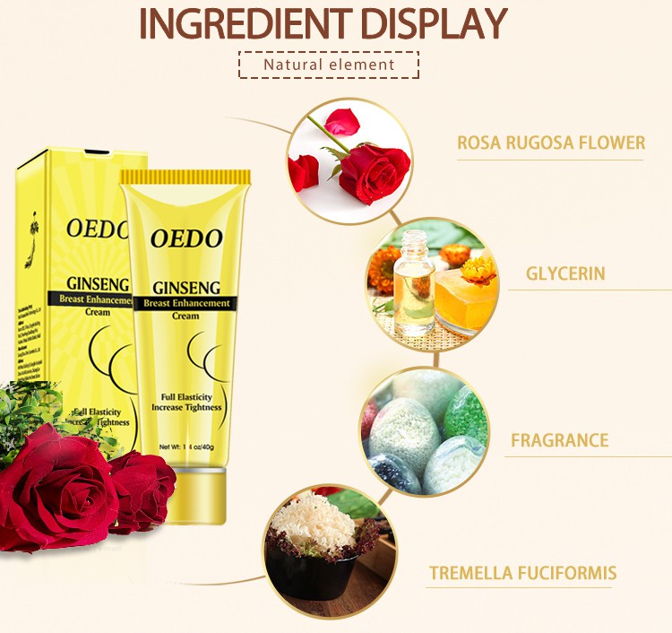 Kem massage nở ngực OEDO chiết xuất nhân sâm tạo độ đàn hồi và săn chắc cho vòng ngực