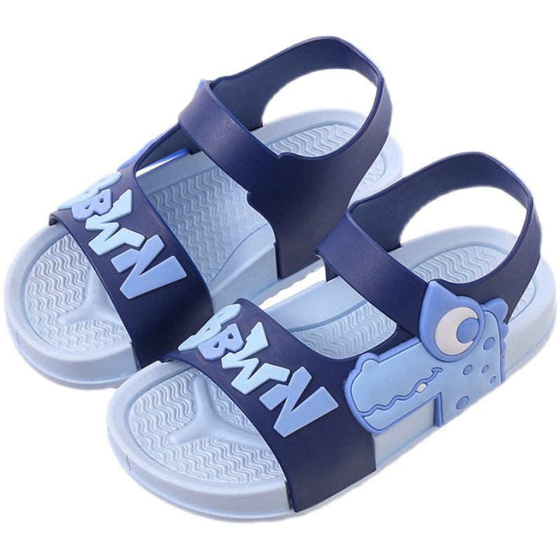 Giày Sandal Đế Mềm Chống Trượt In Hình Khủng Long Hoạt Hình Chất Lượng Cao Dành Cho Trẻ Em